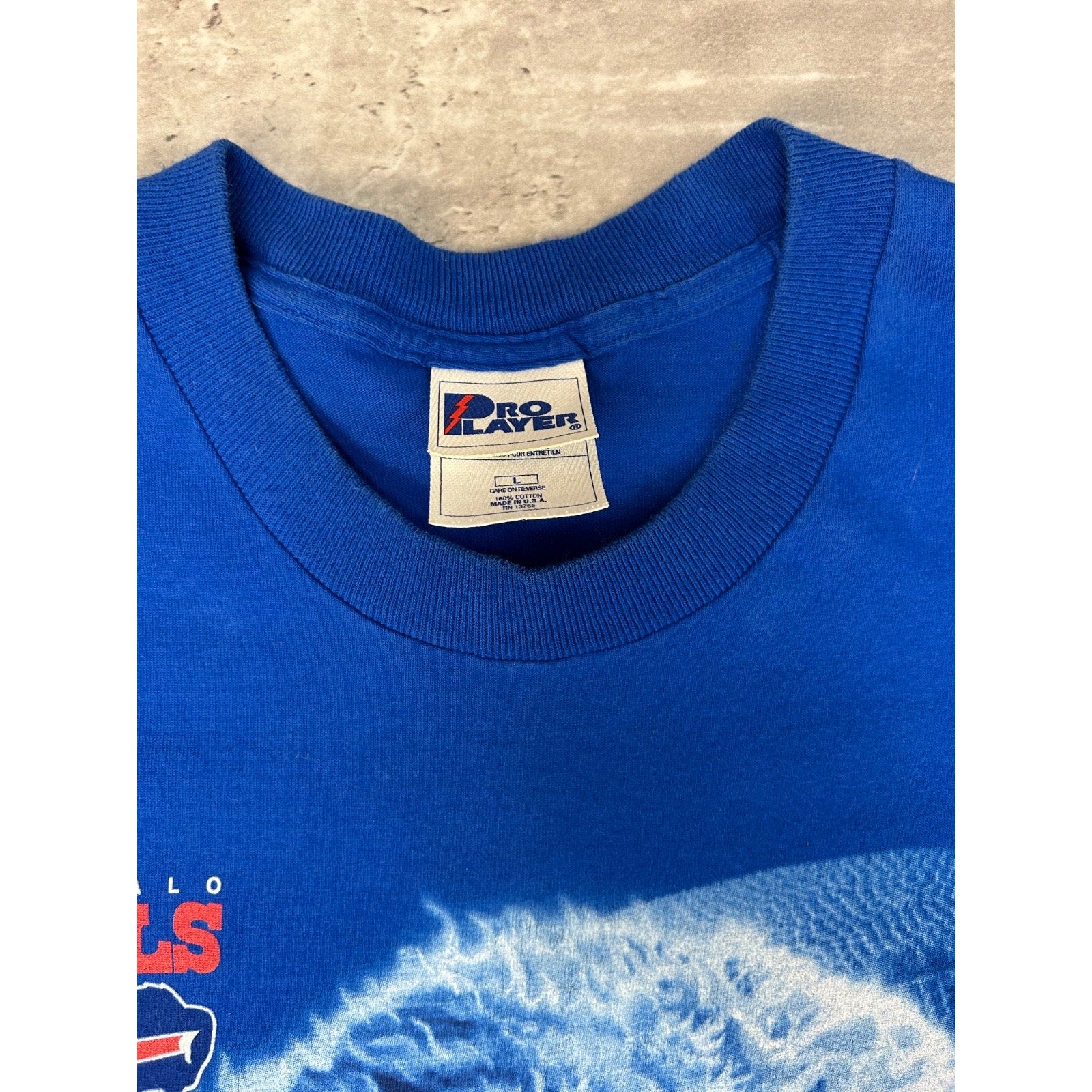 Vintage Buffalo Bills NFL Football Buffalo Graphic Tonal T-Shirt Size Large