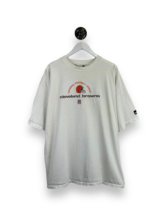 Vintage Cleveland Browns NFL Embroidered Spell Out Graphic Puma T-Shirt Size XL