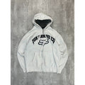 Vintage 2000s Fox Riders Co. Embroidered Full Zip Hooded Sweatshirt Size Large