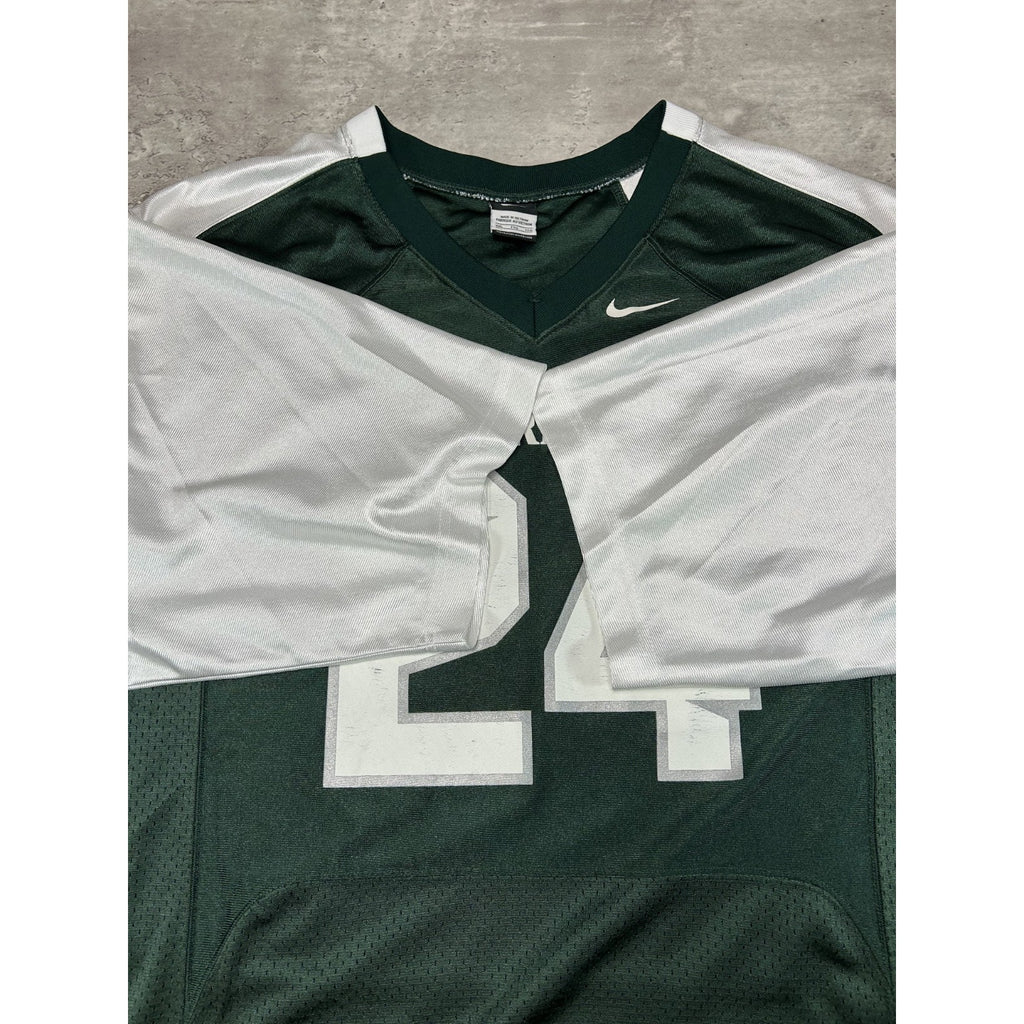 Vintage Michigan State Spartans #24 NCAA Two Tone Nike Football Jersey Size 2XL
