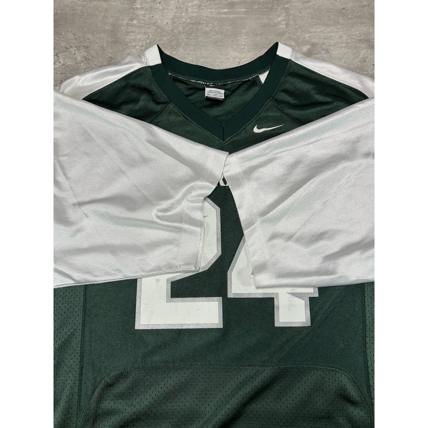 Vintage Michigan State Spartans #24 NCAA Two Tone Nike Football Jersey Size 2XL