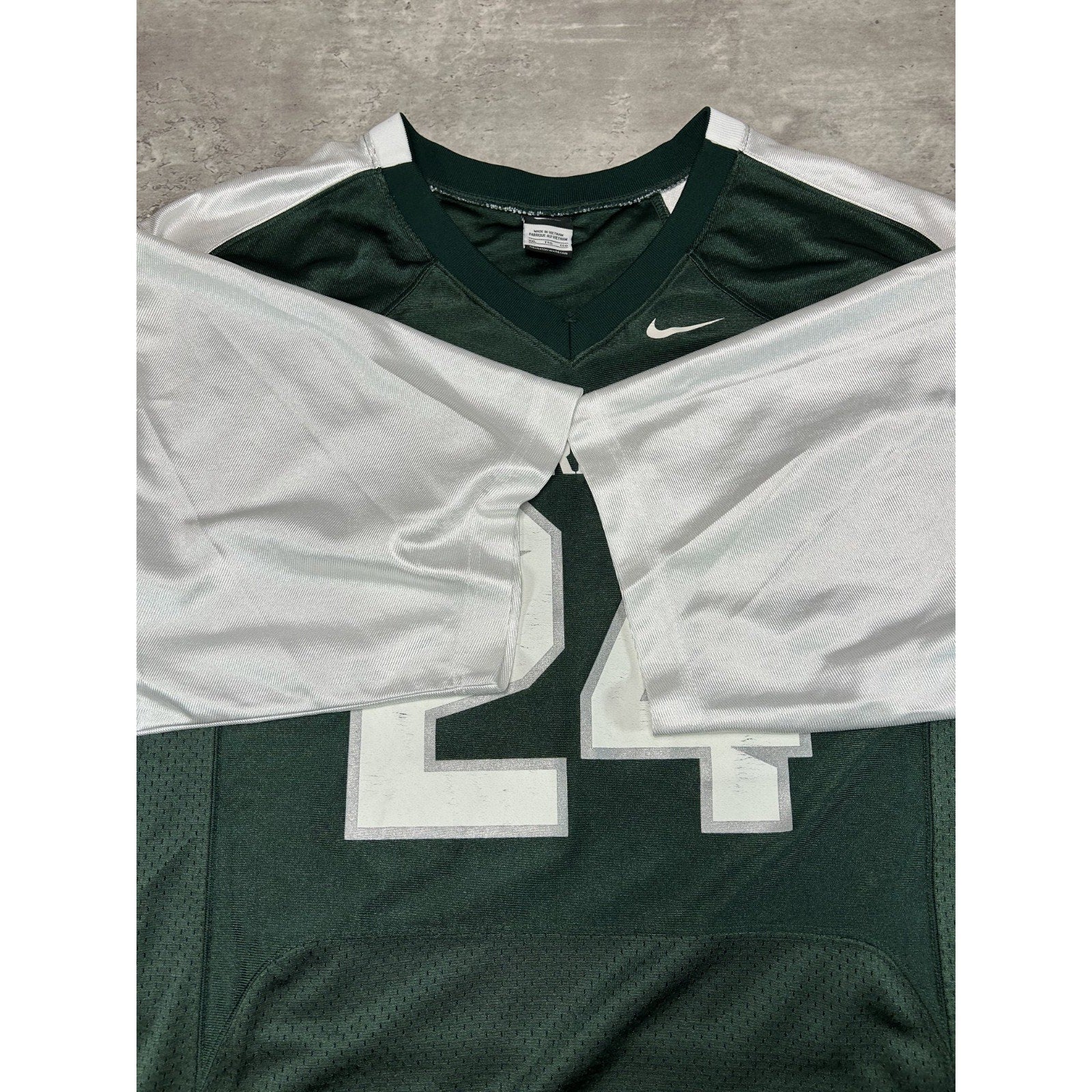 Vintage Michigan State Spartans #24 NCAA Two Tone Nike Football Jersey Size 2XL