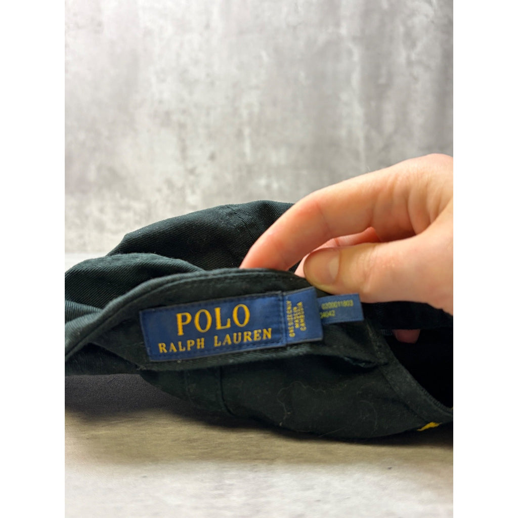 Vintage Polo Ralph Lauren Embroidered Pony Two Tone Strapback Hat OSFA