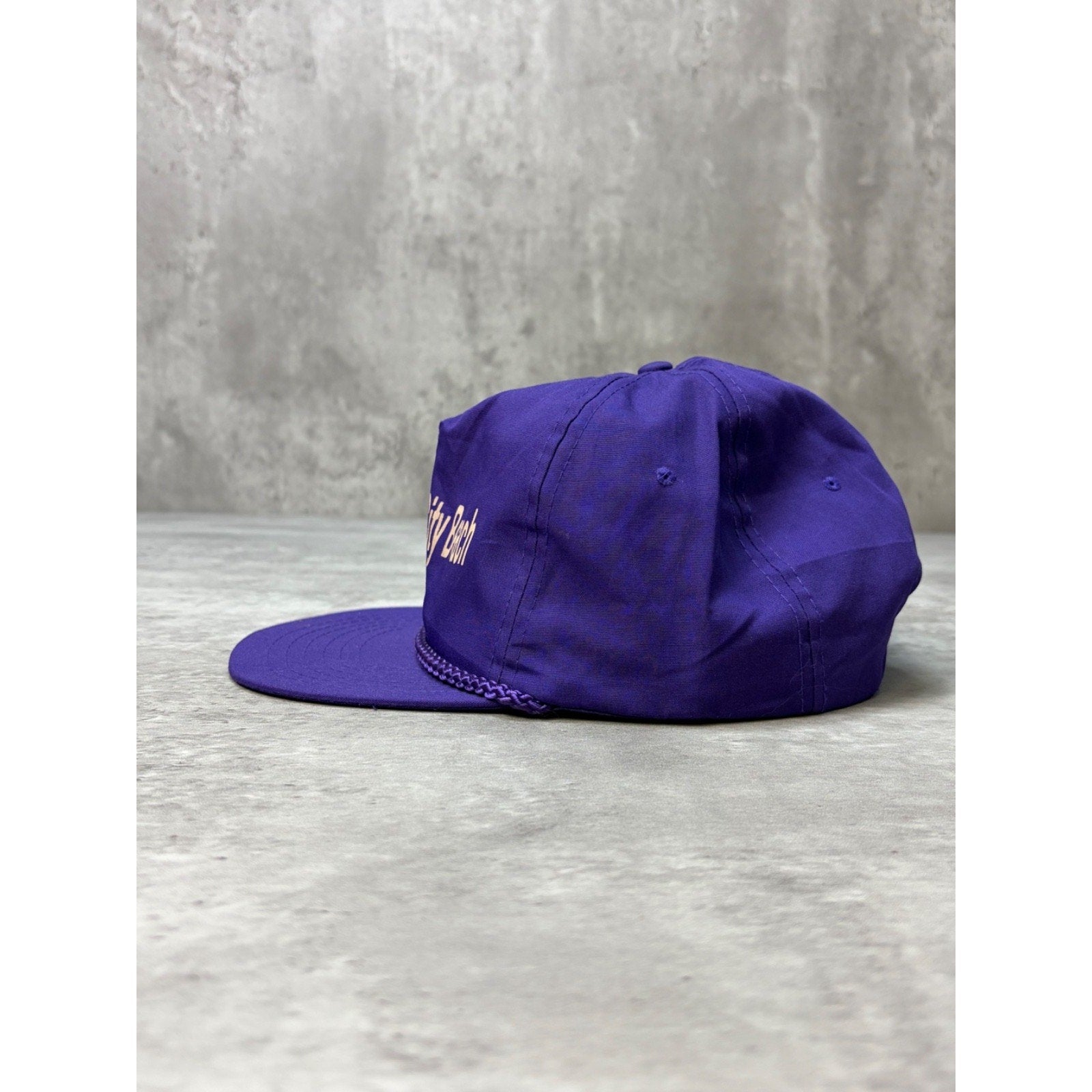 Vintage 90s Panama City Beach Spellout Graphic Strapback Hat OSFA