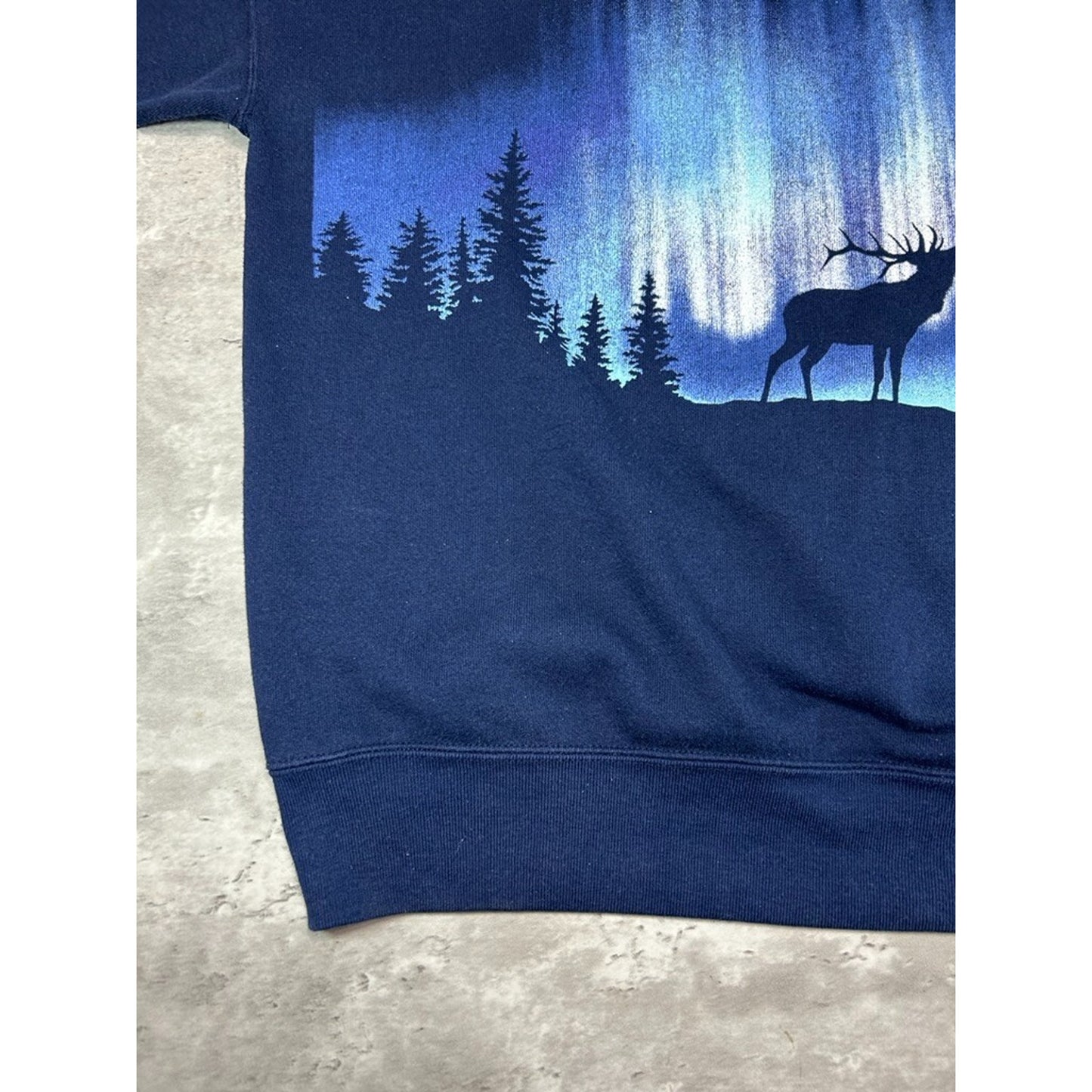 Vintage 90s Rocky Mountains Nature All Over Print Destination Sweatshirt Size XXL