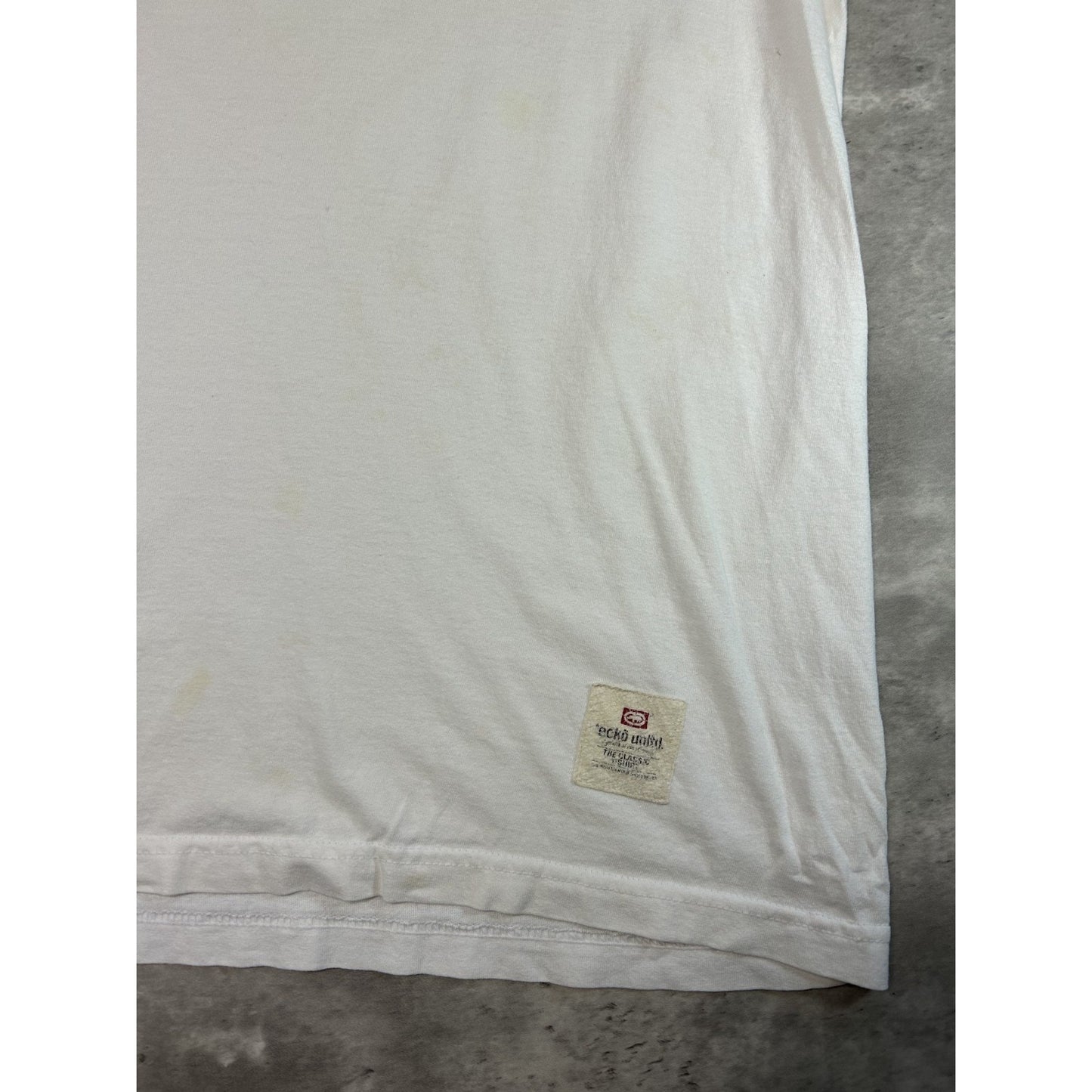 Vintage Y2K Ecko Unltd Classic Logo Graphic T-Shirt Size Large White