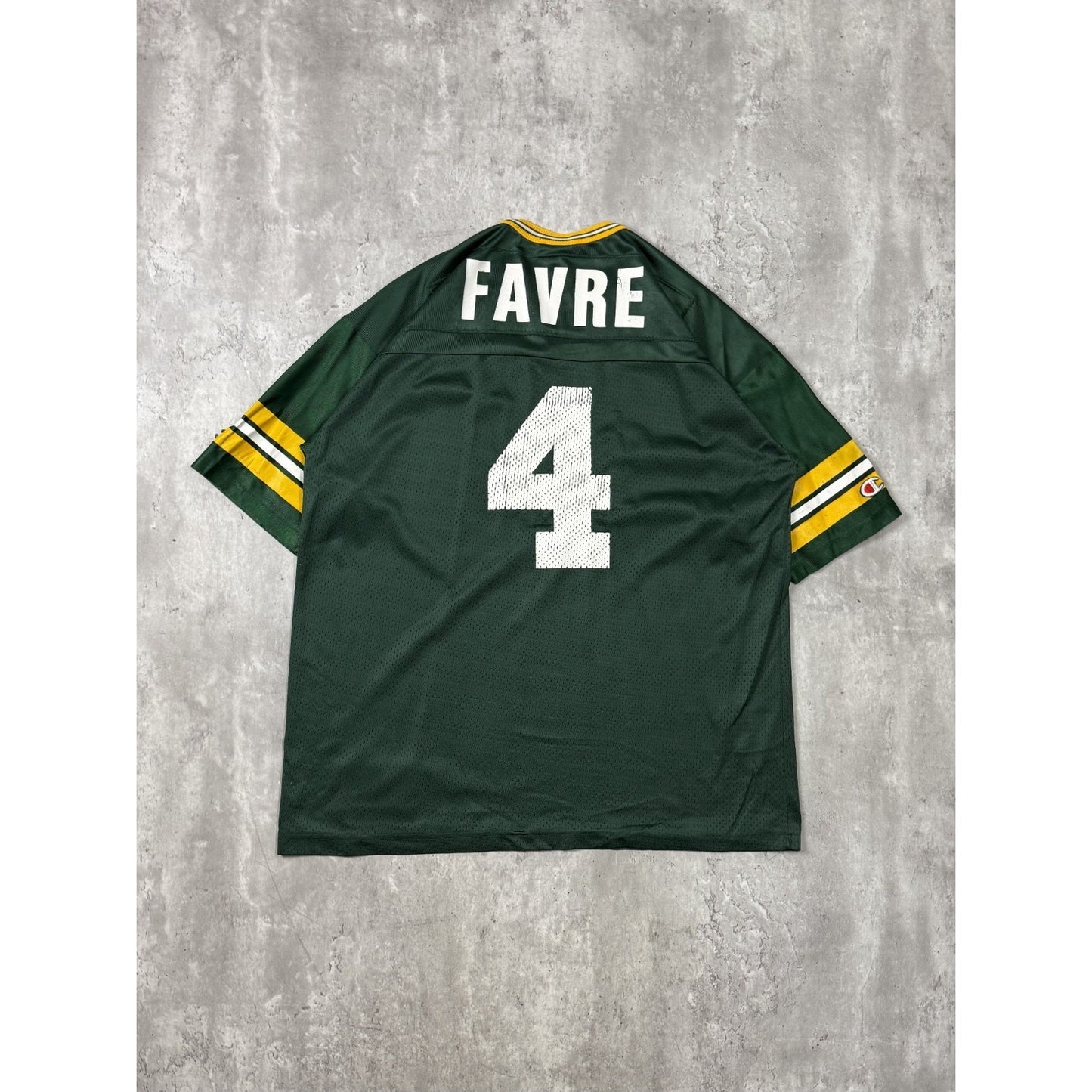 Vintage 90s Brett Favre #4 Green Bay Packers NFL Champion Football Jersey Sz XL