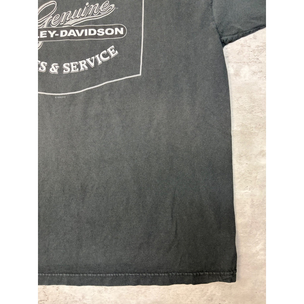 Vintage 2004 Harley Davidson We Are Street Tough Spellout Graphic T-Shirt Sz XL