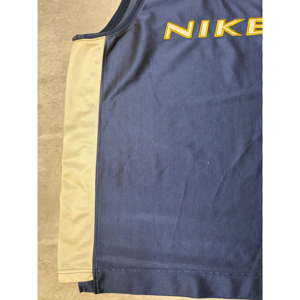 Vintage Y2K Nike Embroidered Spellout Basketball Jersey Size XL