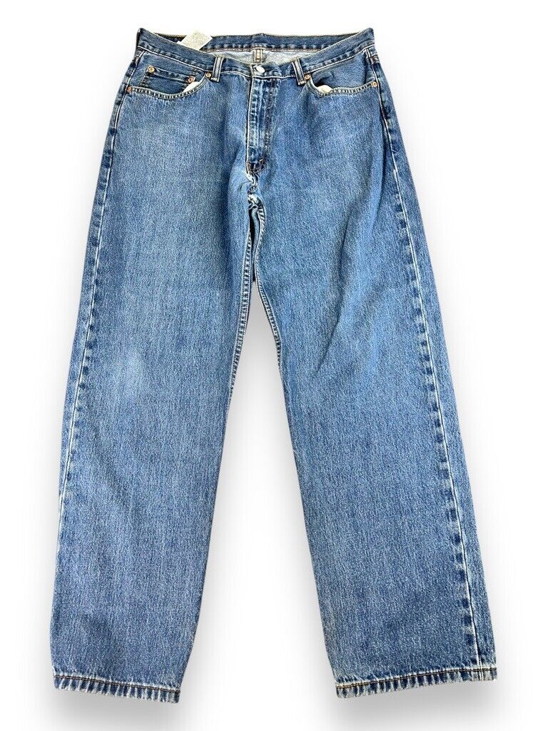 Levis 550 Red Tab Medium Wash Denim Pants Size 34W Blue