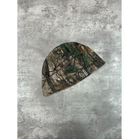 Vintage Carhartt Tree Camo Hunting Reversible Beanie Hat OSFA