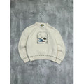 Vintage 90s Cabelas Embroidered Landscape Pullover Knit Sweater Size XL