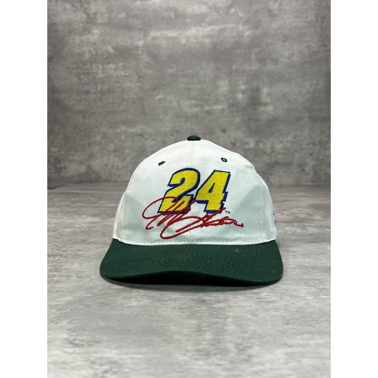 Vintage Jeff Gordon #24 NASCAR Embroidered Two Tone Snapback Hat OSFA