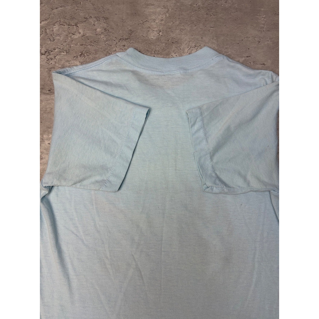 Vintage 80s Ridin-Hy Ranch Gradient Script Spellout T-Shirt Size Small