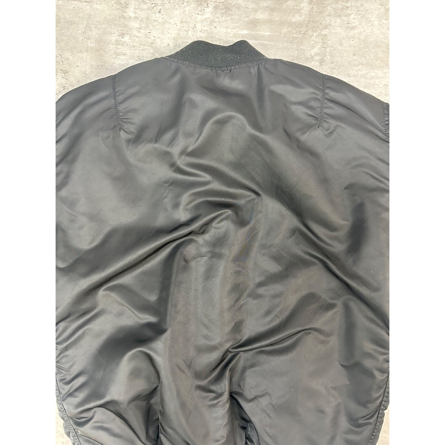 Vintage 90s Military MA-1 Reversible Flight Bomber Jacket Size Small