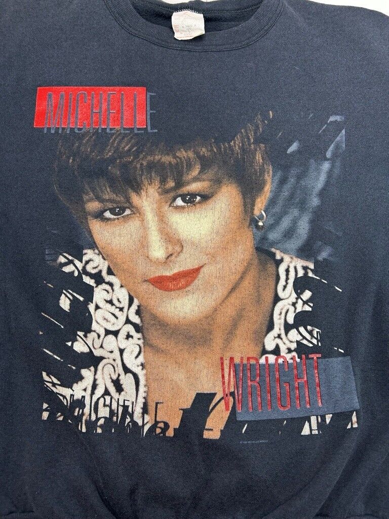 Vintage 1994 Michelle Wright Portrait Graphic Country Music Sweatshirt Sz Large