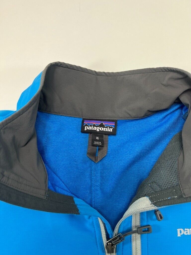 Vintage Patagonia Nylon Full Zip Windbreaker Jacket Size XL Blue