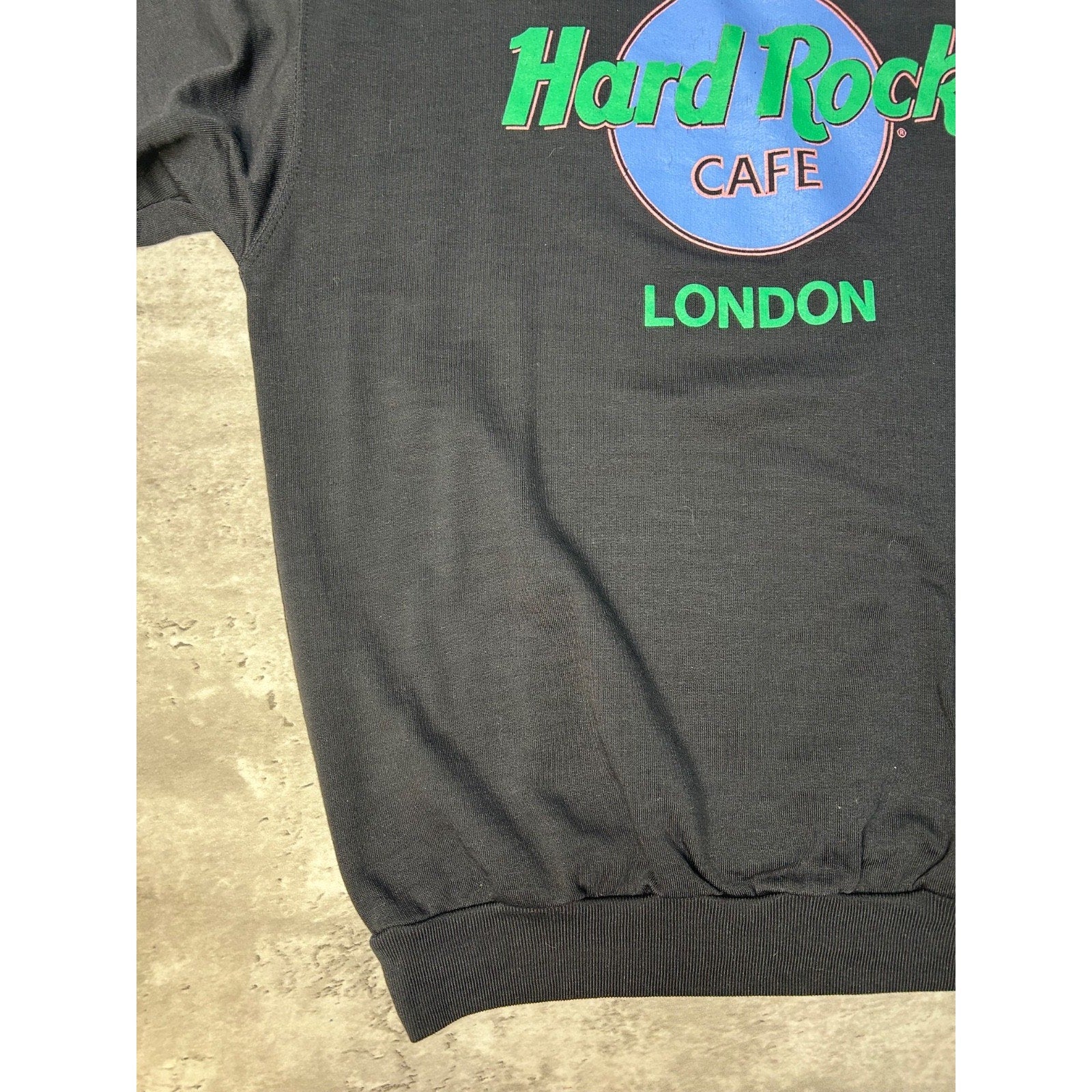 Vintage 90s Hard Rock Cafe London Destination Graphic Sweatshirt Size Large
