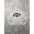 Vintage 1990 Harley Davidson Ribbon Graphic Spellout Sweatshirt Size Large