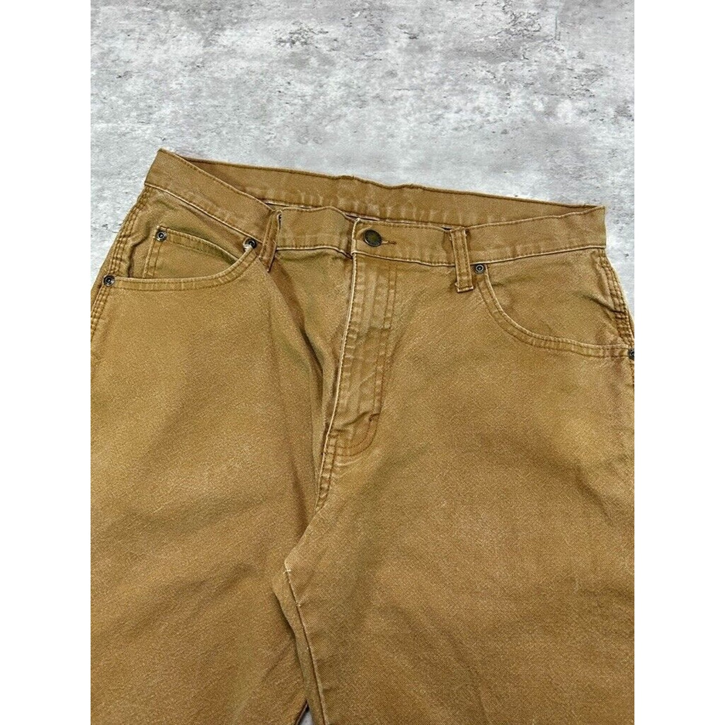 Dickies Canvas Workwear Carpenter Pants Size 33 Brown