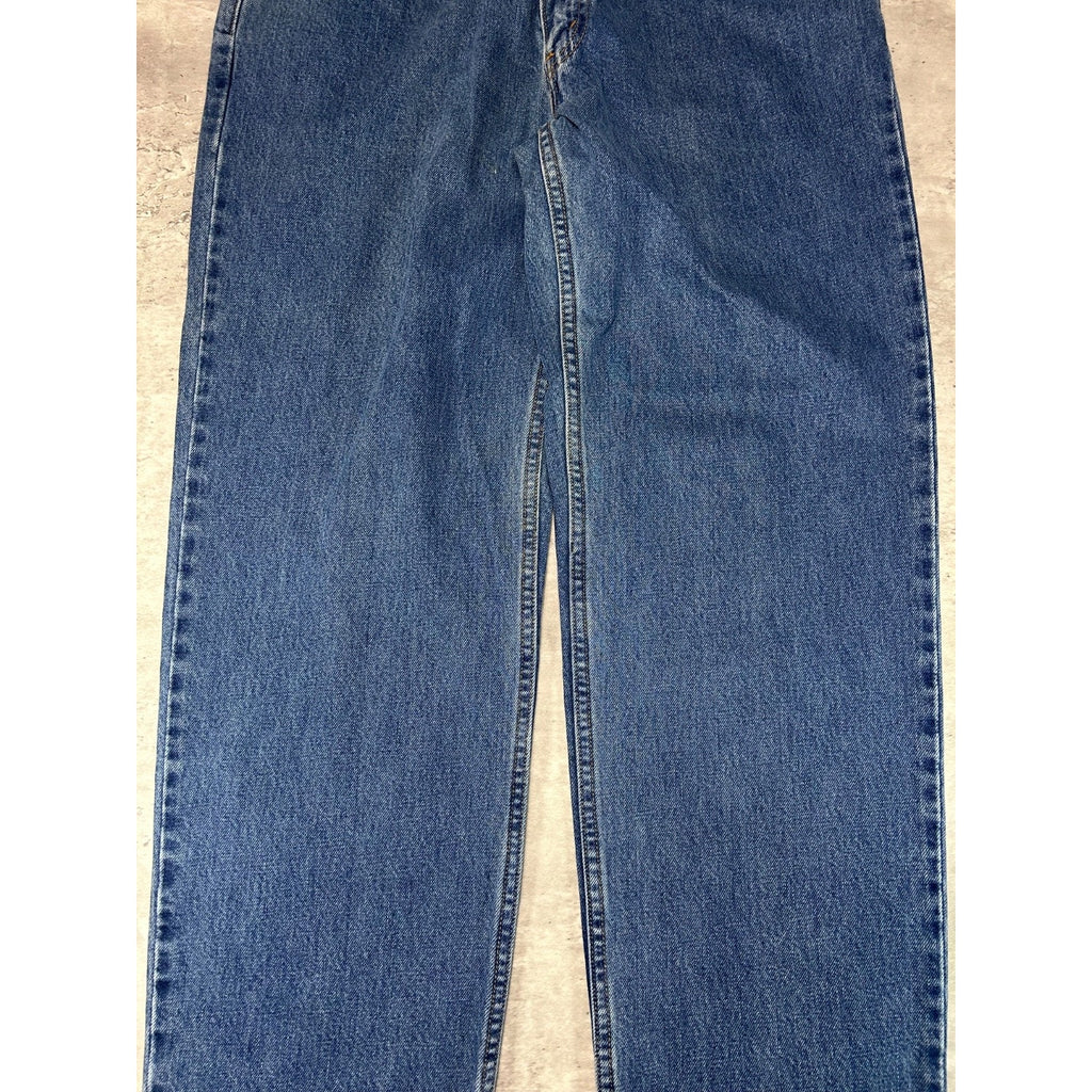 Vintage 90s Levis 550 Red Tab Medium Wash Denim Pants Size 35 Blue