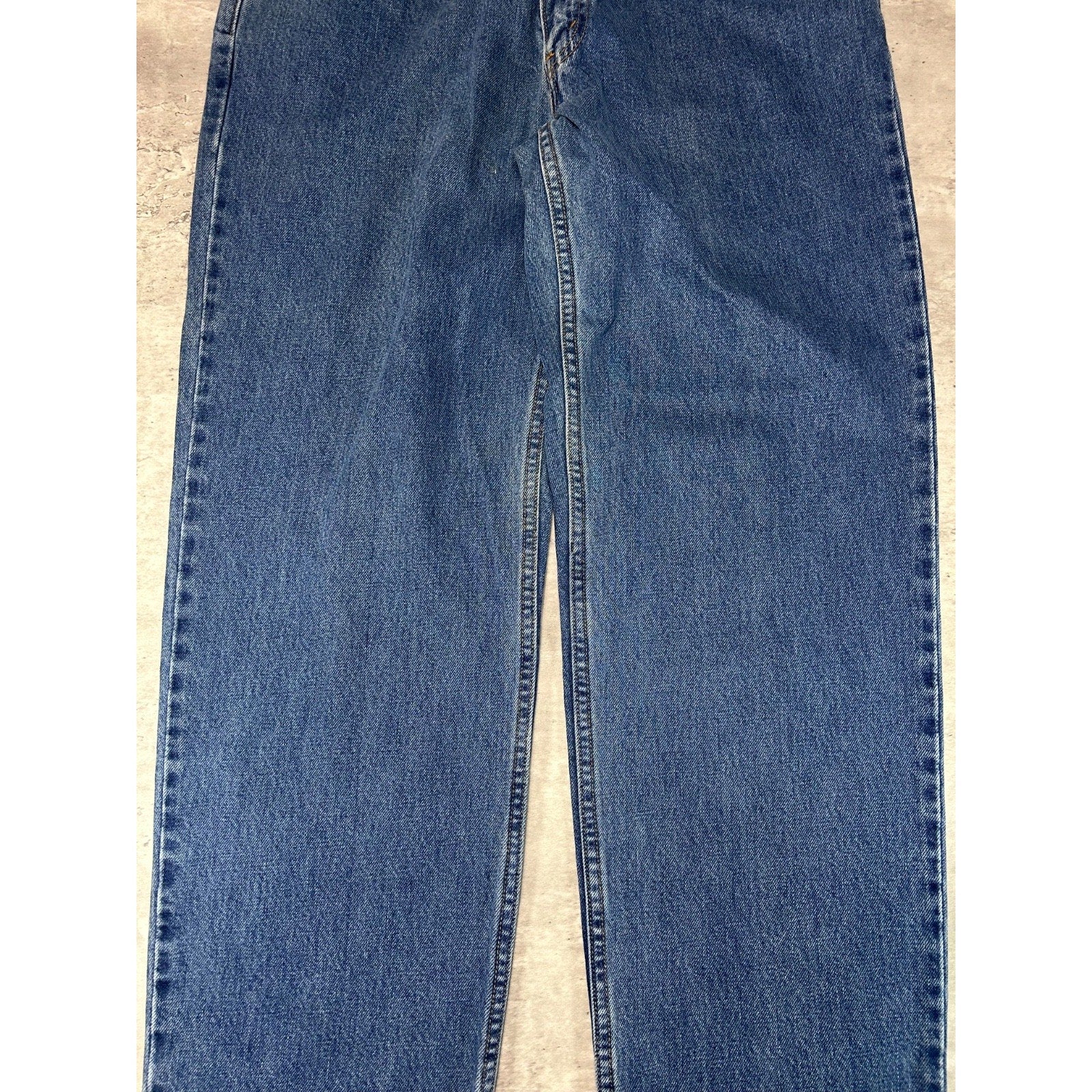 Vintage 90s Levis 550 Red Tab Medium Wash Denim Pants Size 35 Blue