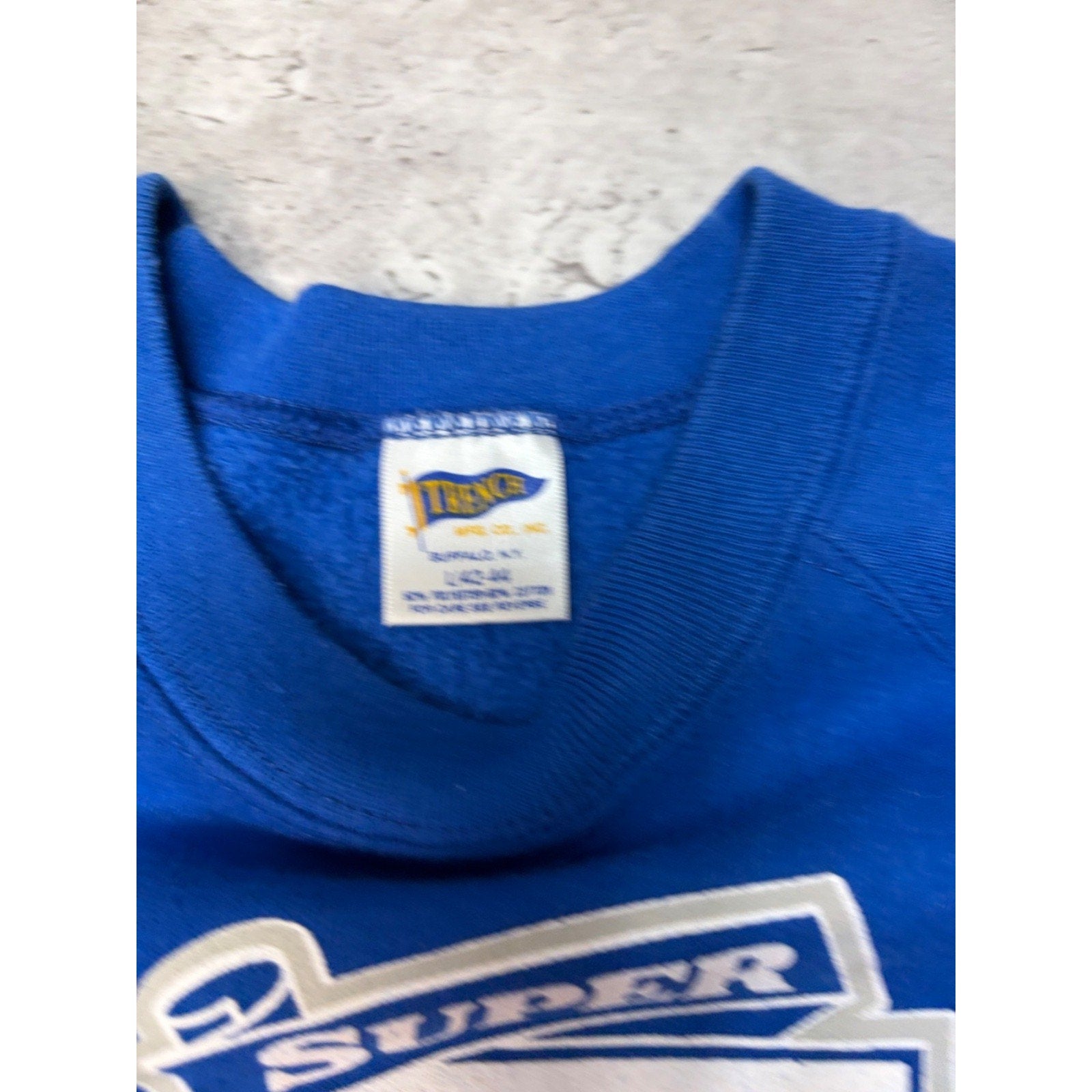 Vintage 1989 Denver Broncos NFL AFC Champions Graphic Sweatshirt Size Large