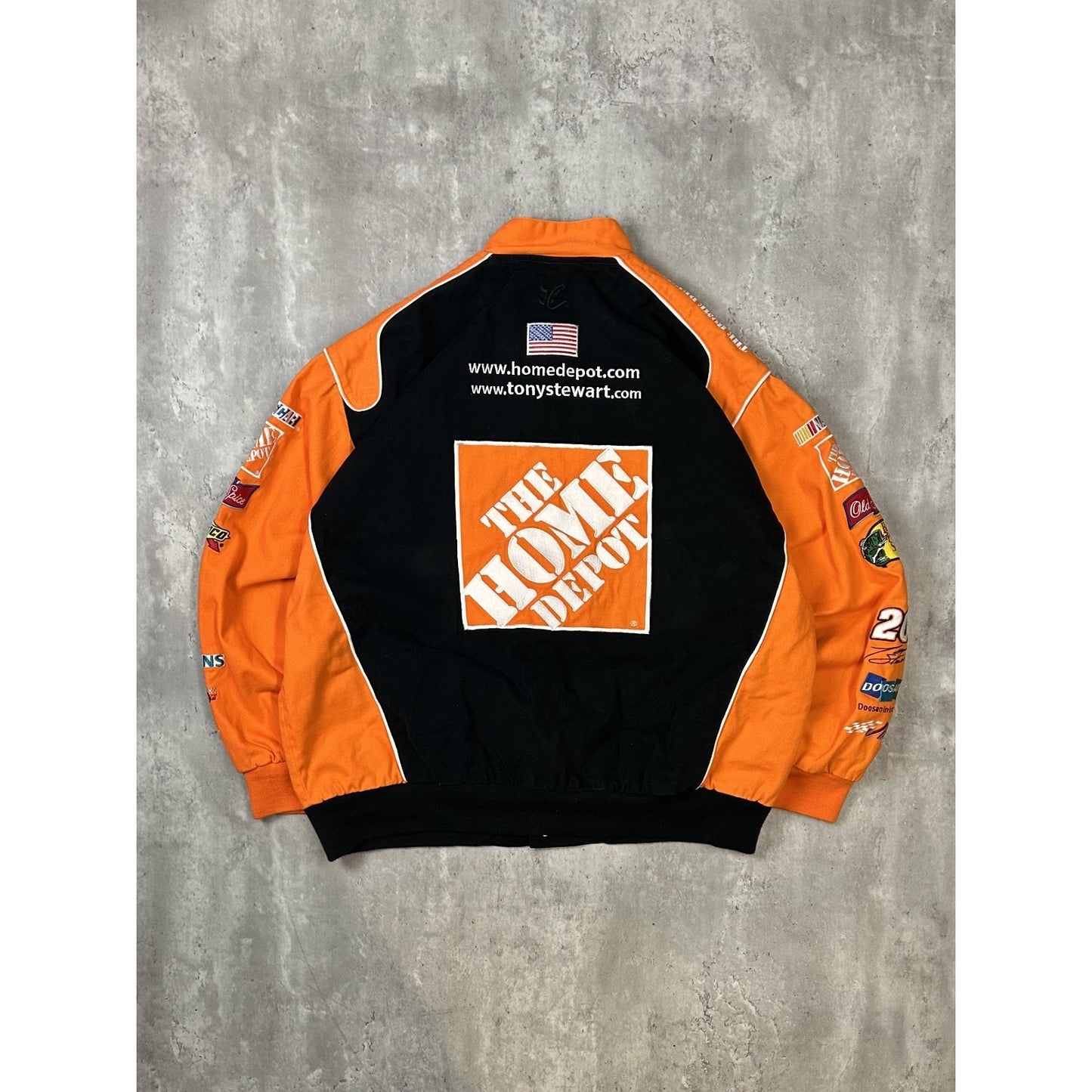 Vintage Tony Stewart #20 Home Depot Nascar Racing Jacket Size 2XL