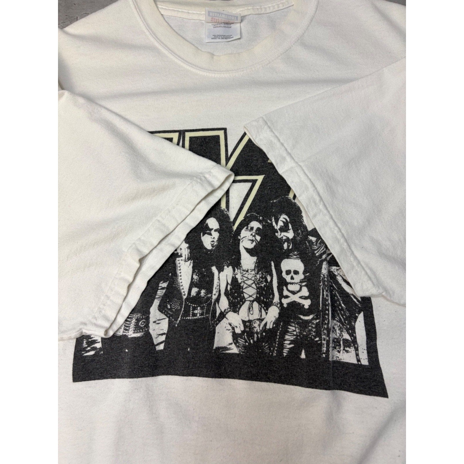 Vintage 90s Kiss Band Member Hard Rock Music Band T-Shirt Size XL