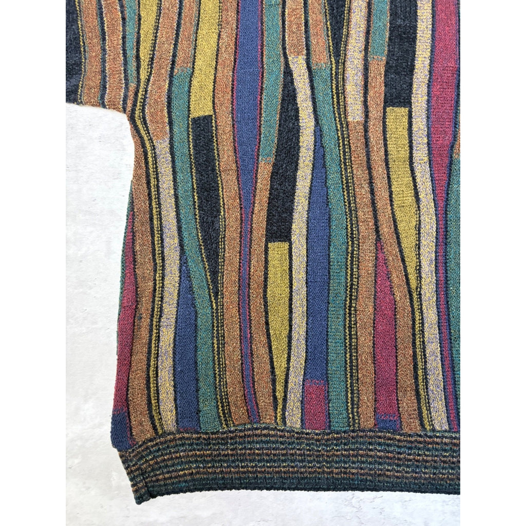 Vintage Protege Geometric Pattern Knit Sweater Size XL
