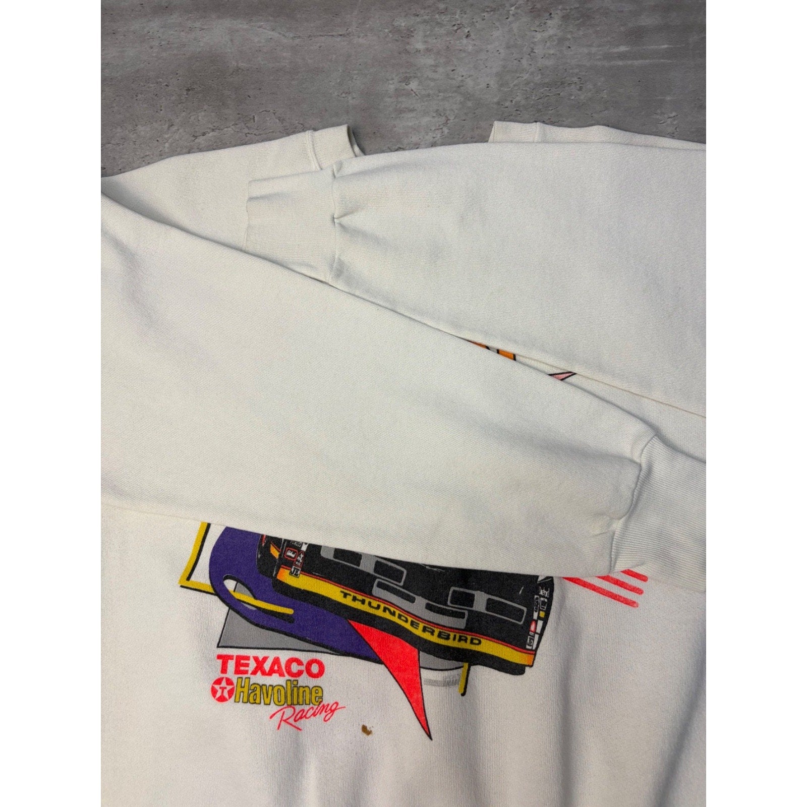 Vintage 90s Davey Allison #28 Nascar Racing Graphic Sweatshirt Size XL