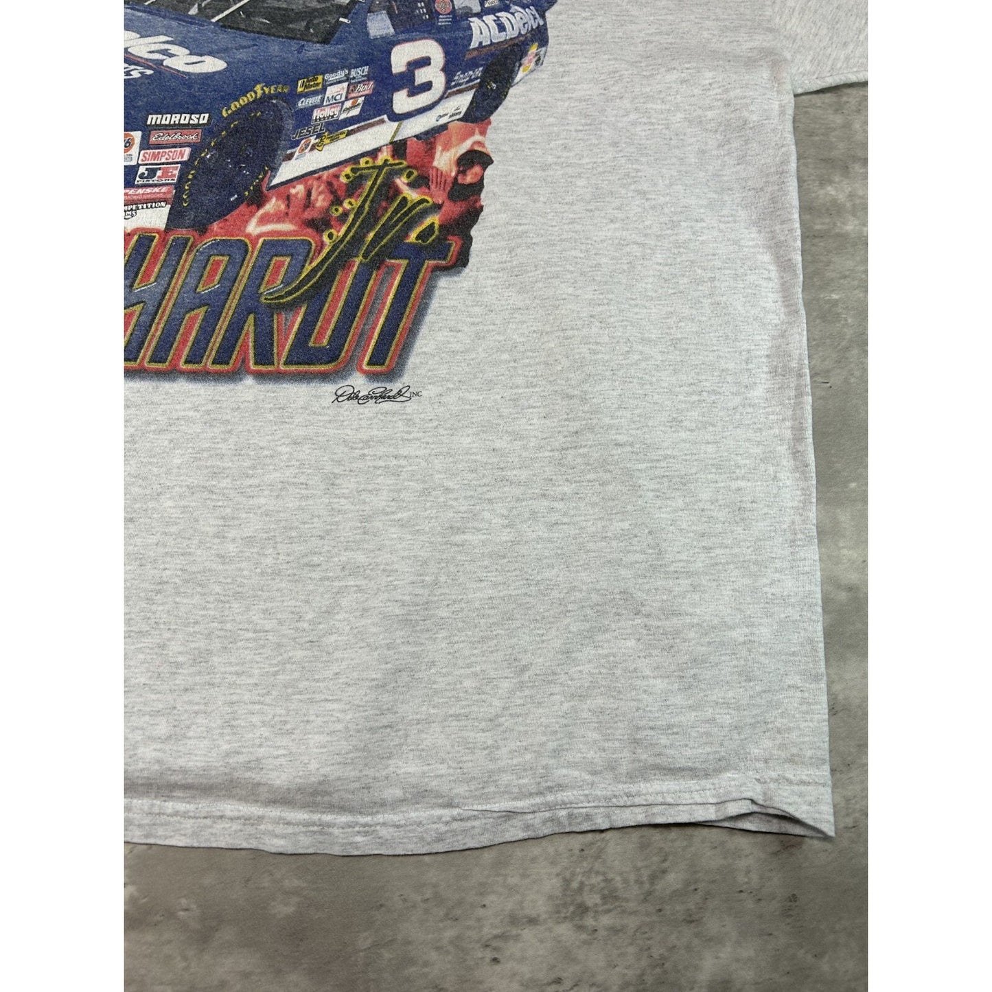 Vintage Dale Earnhardt Jr #3 Nascar The Crowd Pleaser T-Shirt Size 2XL Gray