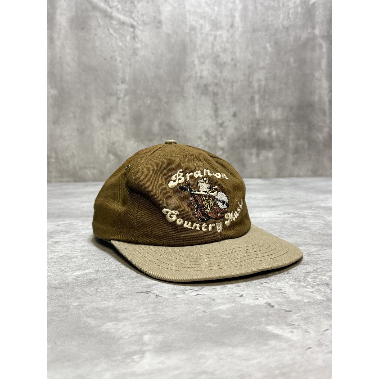 Vintage 90s Branson Country Music Embroidered Spellout Snapback Hat OSFA