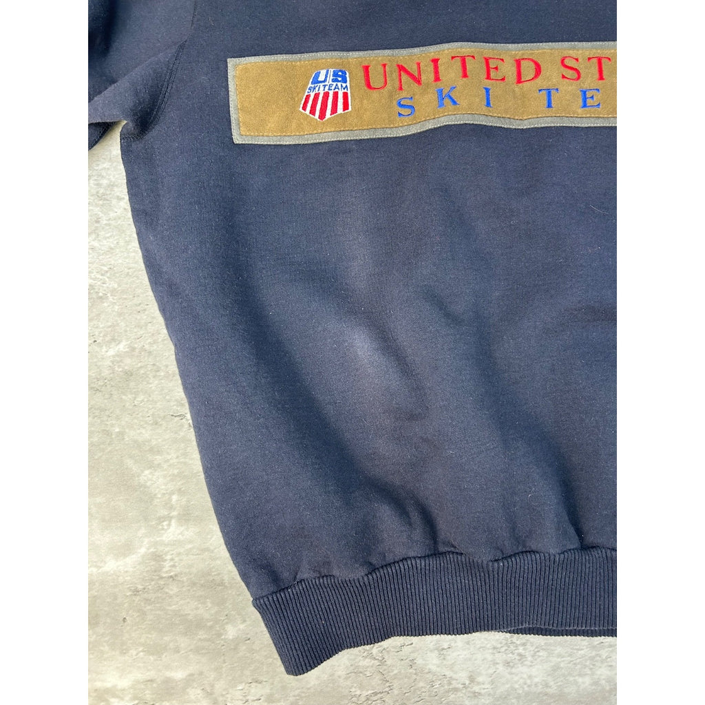 Vintage 90s United States Ski Team Olympic Embroidered Sweatshirt Size 2XL