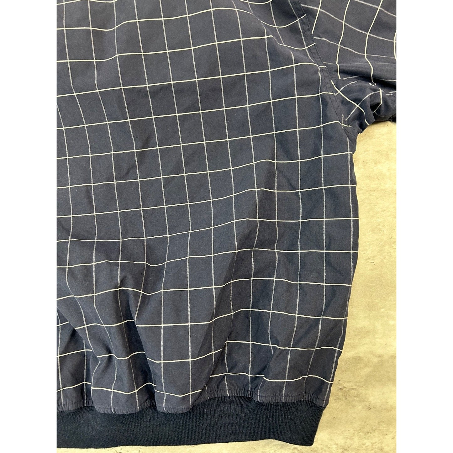 Vintage PING Tall Grass Golf Club Checkered Print Pullover Nylon Jacket Sz Large