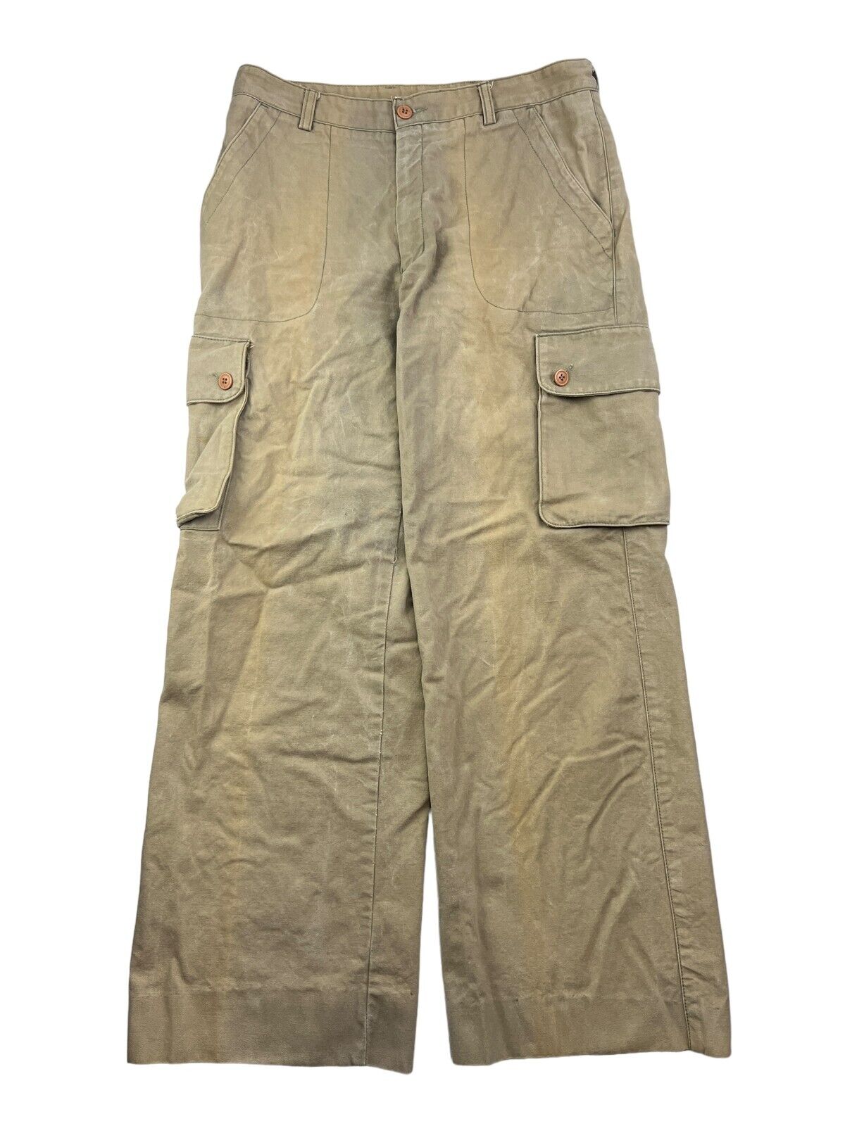 Vintage 80s/90s Chaps Ralph Lauren Straight Fit Cargo Pants Size 34 Beige