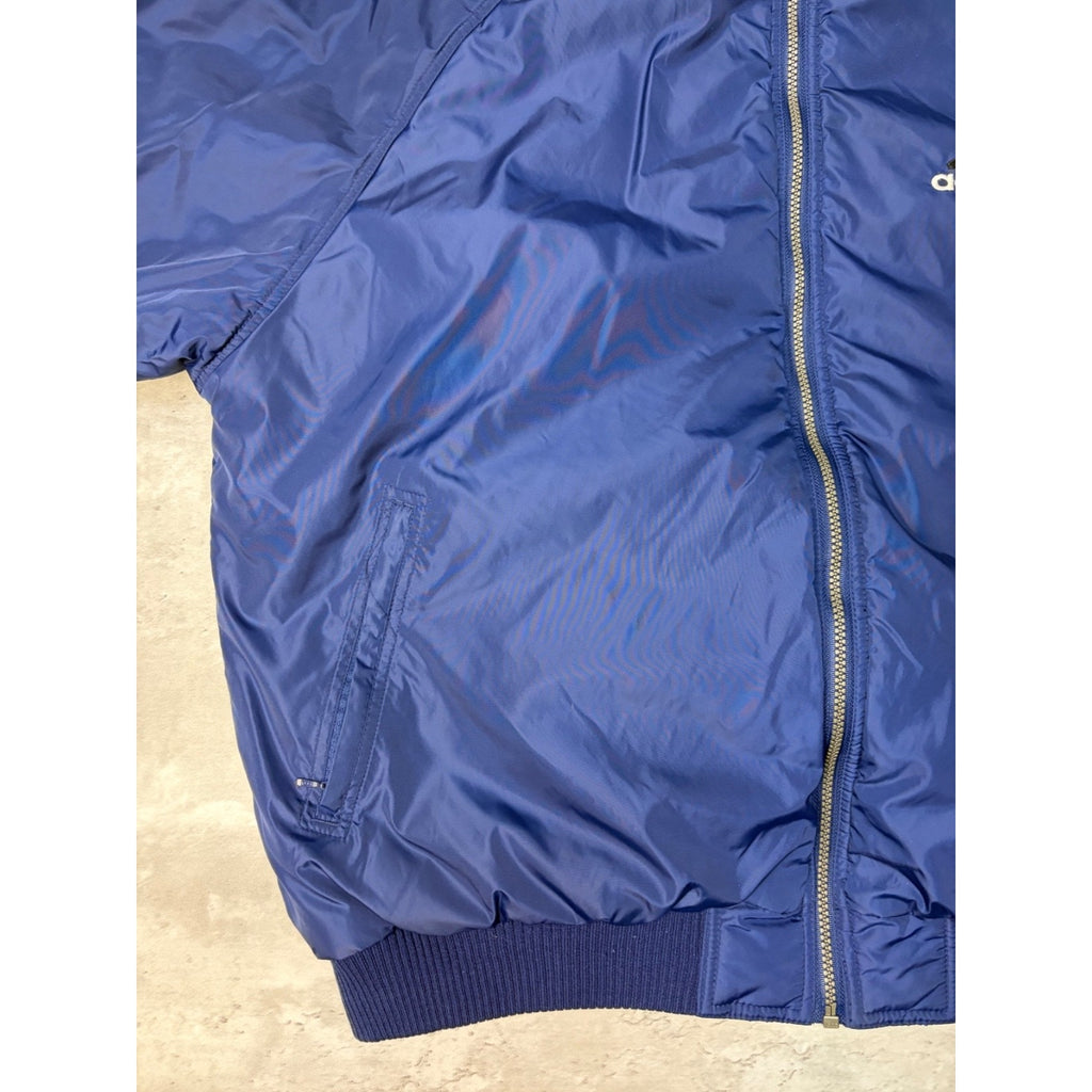 Vintage Adidas Reversible Full Zip Hooded Bomber Jacket Size XL