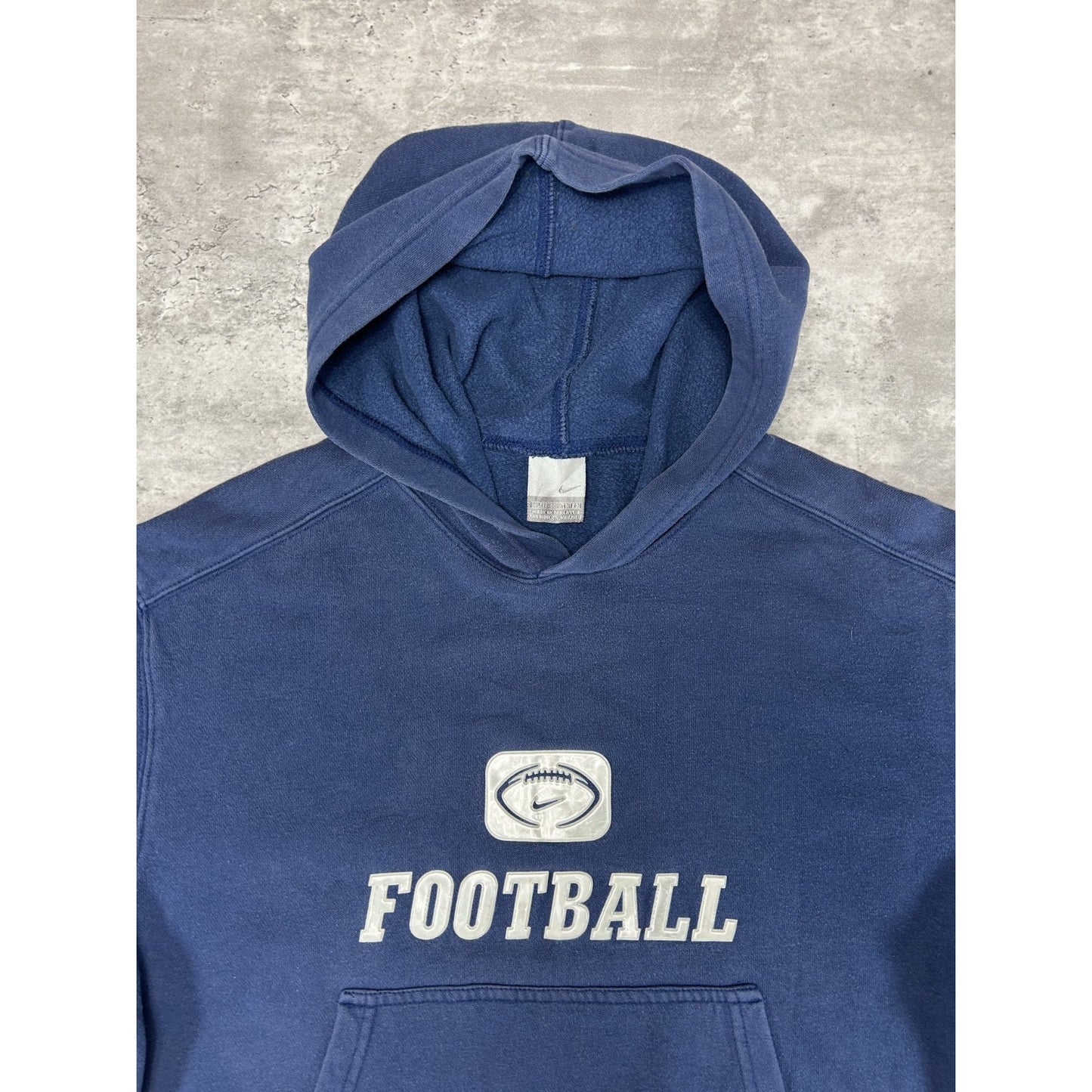Vintage 2000s Nike Football Graphic Hooded Sweatshirt Size YOUTH XL