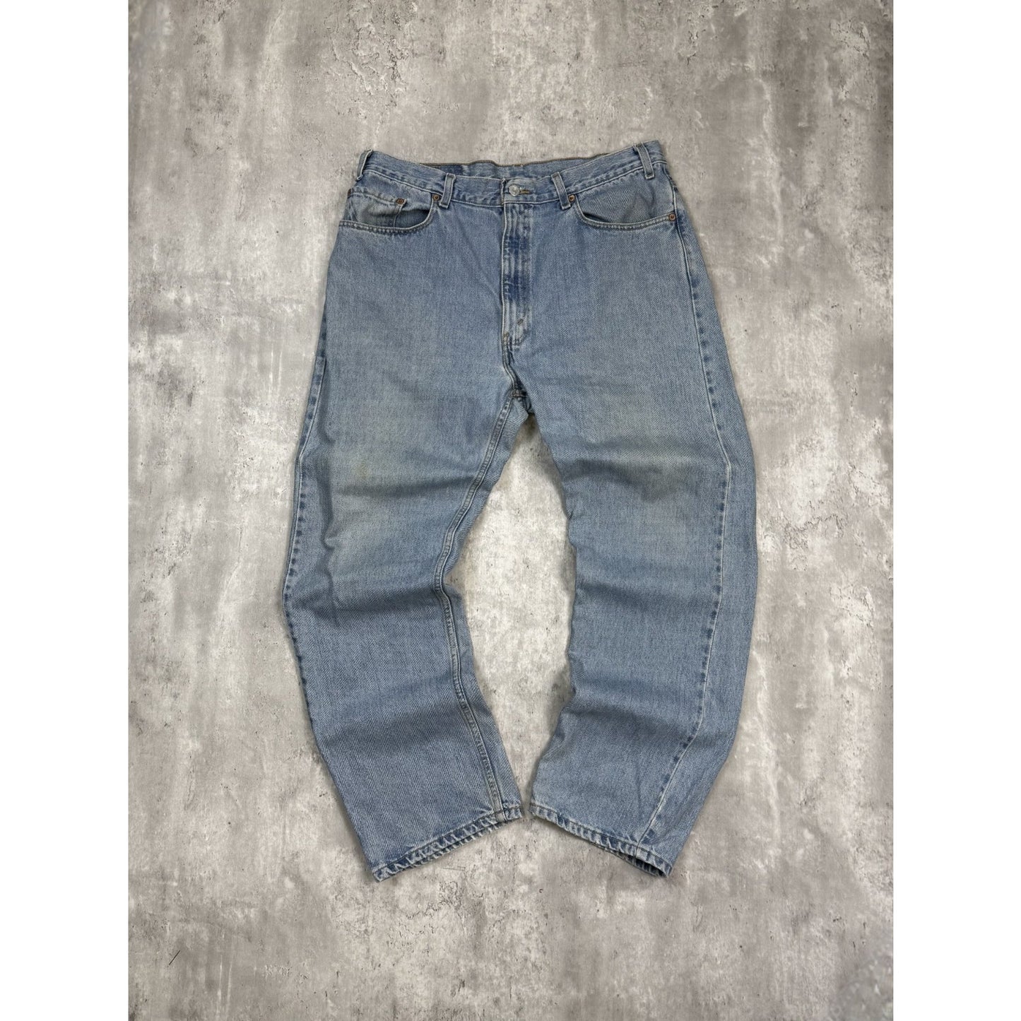 Vintage 90s Levis 505 Red Tab Light Wash Denim Pants Size 36 Blue