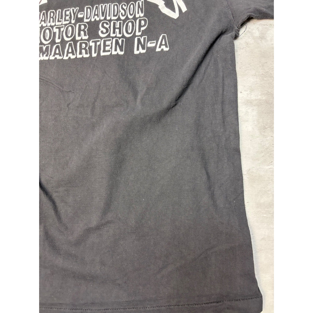 Vintage 90s Harley Davidson Classic Logo Graphic Black T-Shirt Size XL