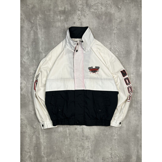 Vintage 2000 Nascar Indianapolis Graphic Logo 1/2 Windbreaker Jacket Size Large