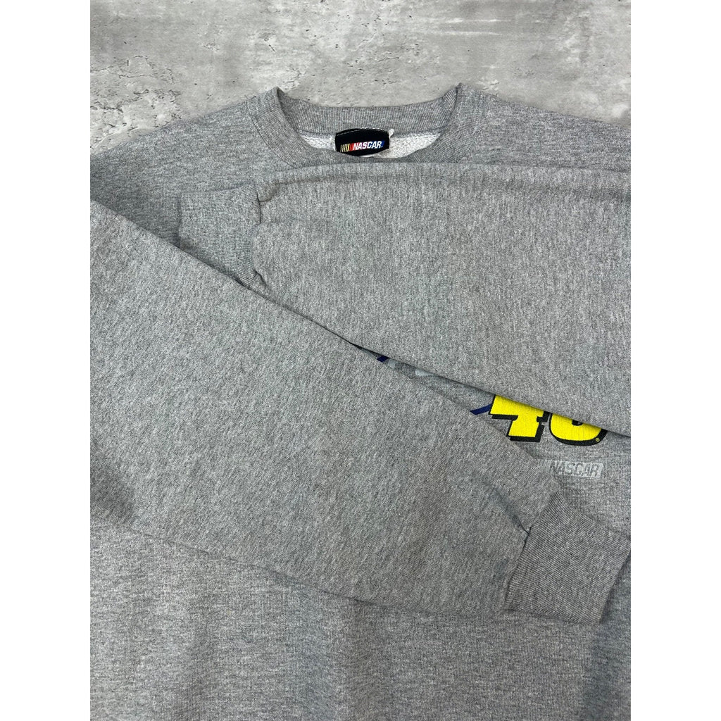 Vintage Jimmie Johnson #48 Nascar Racing Spellout Graphic Sweatshirt Size XL