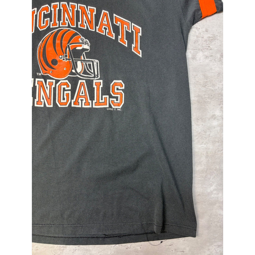 Vintage 90s Cincinnati Bengals NFL Logo 7 Football Jersey T-Shirt Size Large