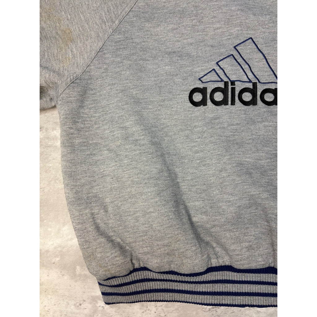 Vintage Adidas Reversible Full Zip Hooded Bomber Jacket Size XL