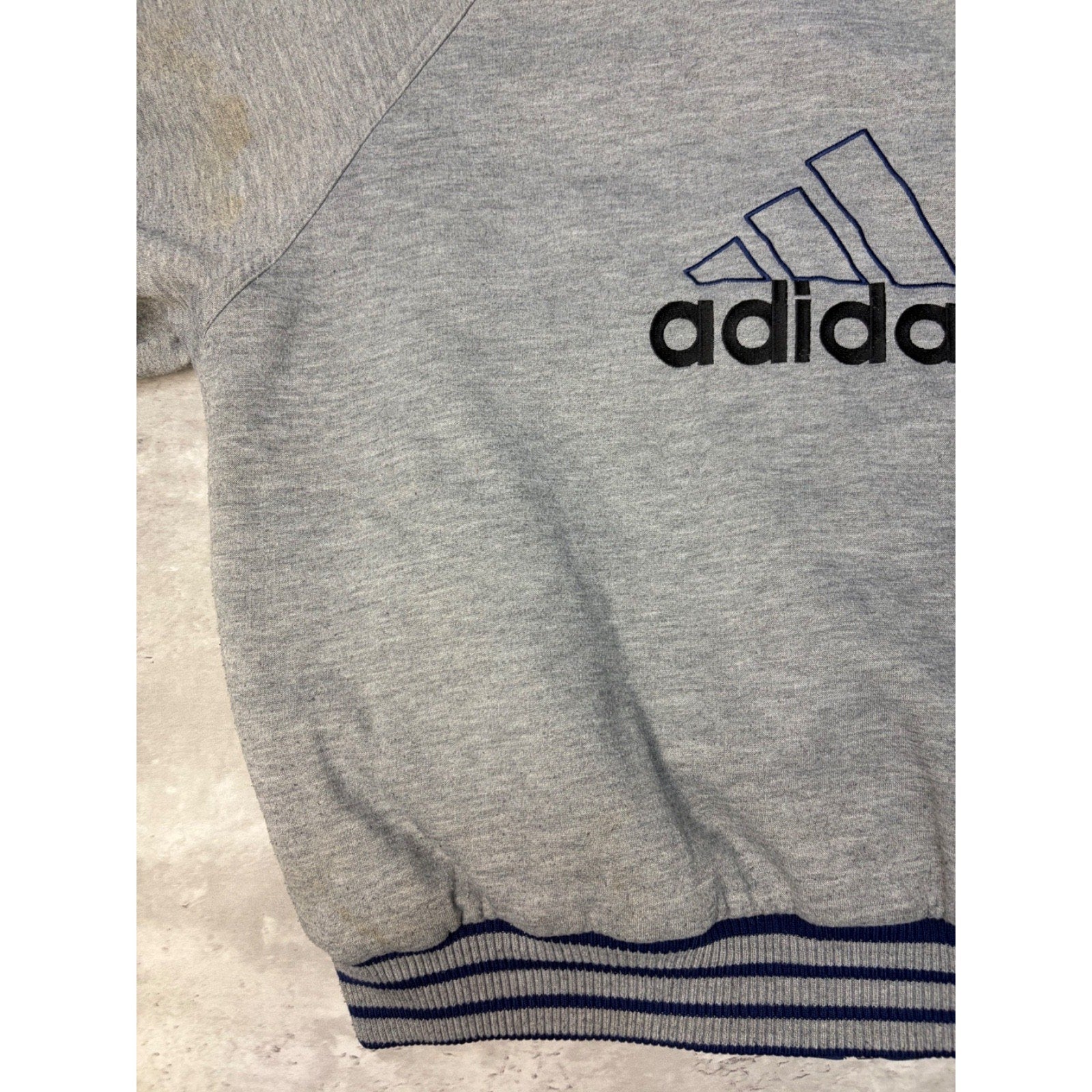 Vintage Adidas Reversible Full Zip Hooded Bomber Jacket Size XL