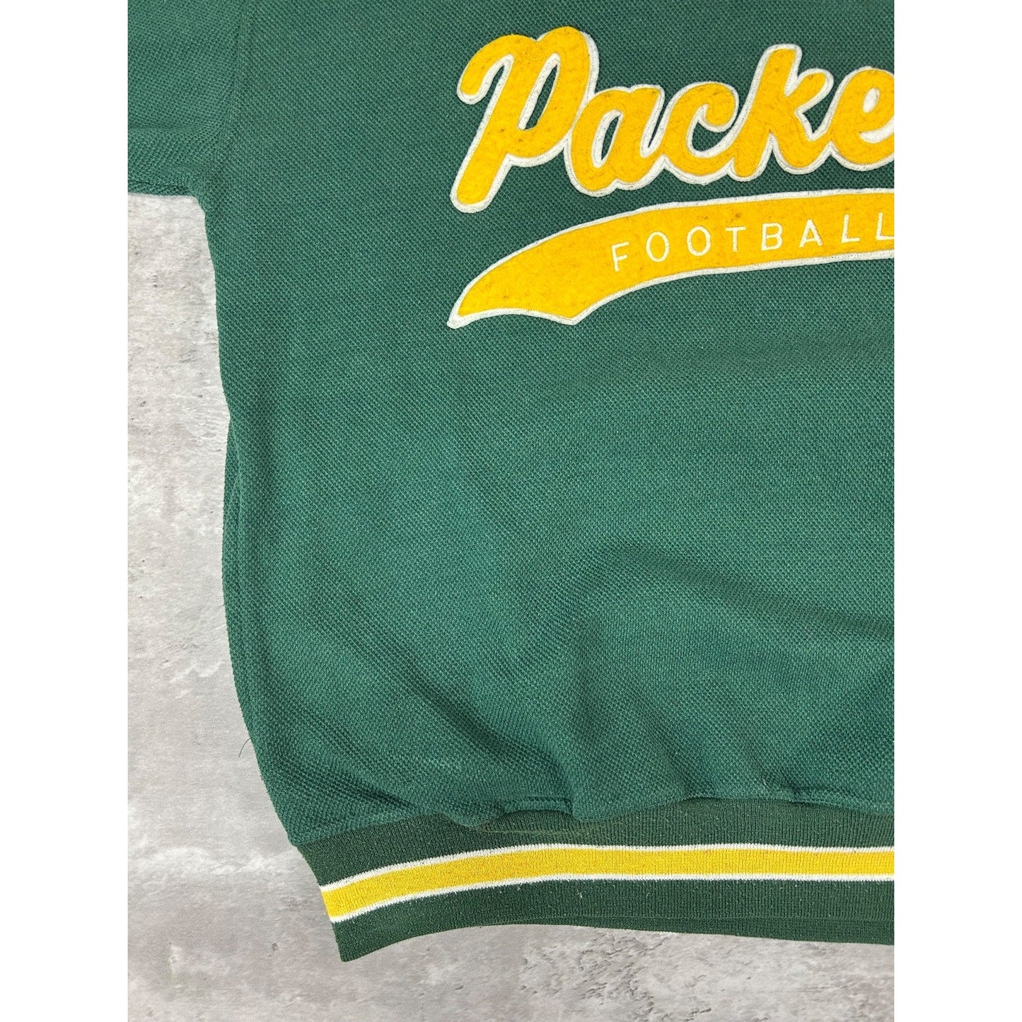 Vintage 90s Green Bay Packers NFL Embroidered Starter Tailsweep Sweatshirt Large