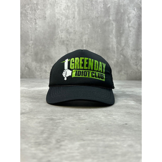 Vintage Green Day Idiot Club Rock Music Band Promo Snapback Hat OSFA