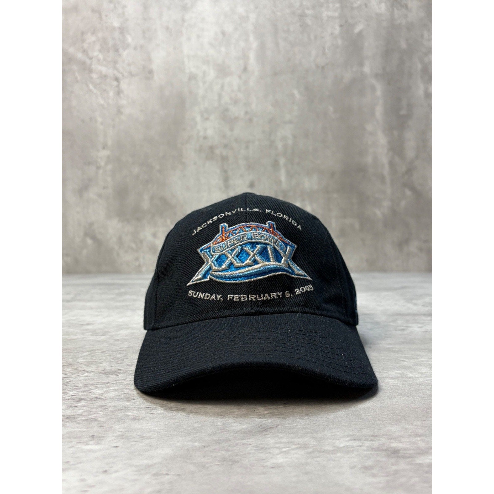 Vintage 2005 Superbowl XXXIX NFL Embroidered Logo Reebok Strapback Hat OSFA