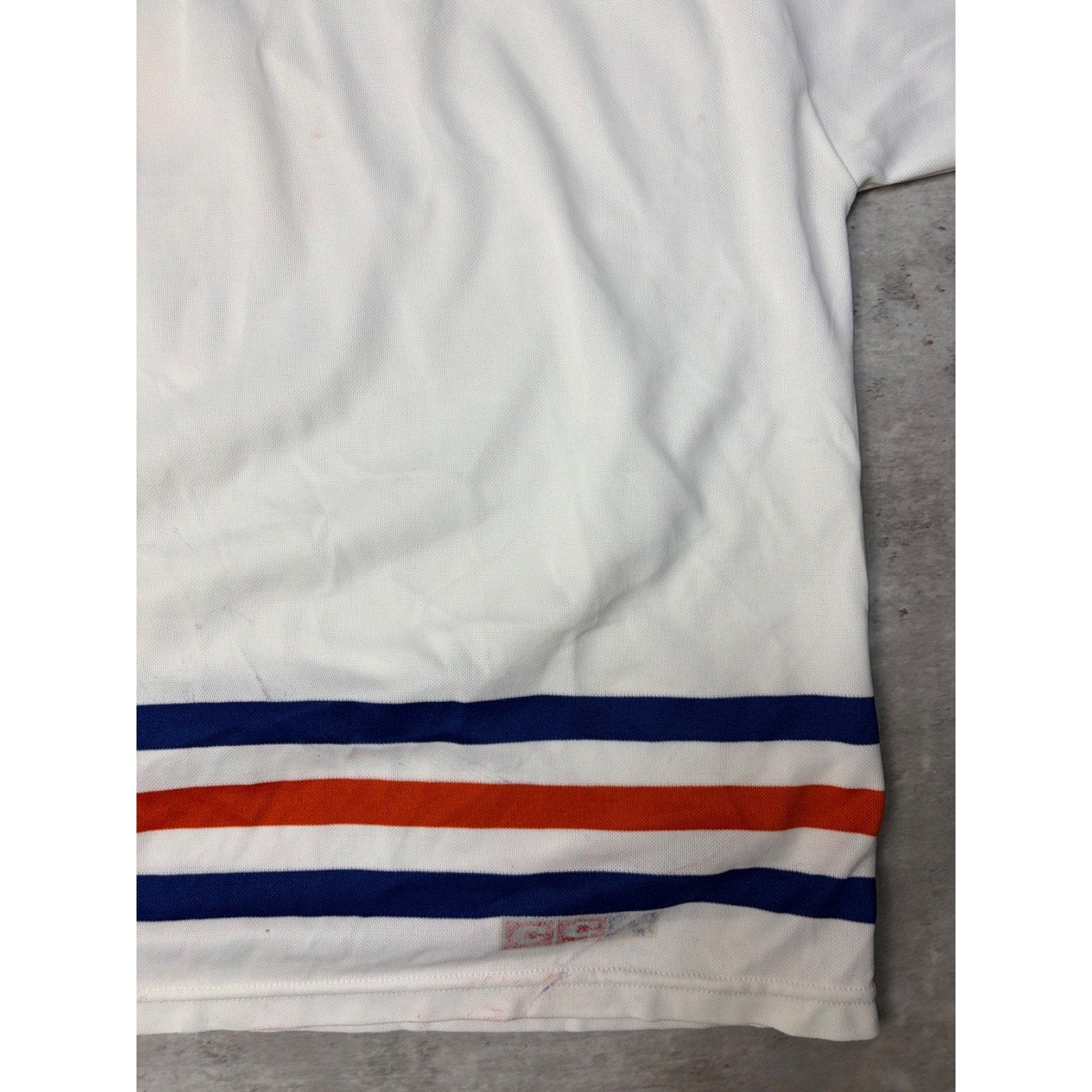 Vintage 1988 Edmonton Oilers NHL CCM Maska Hockey Jersey Size XL