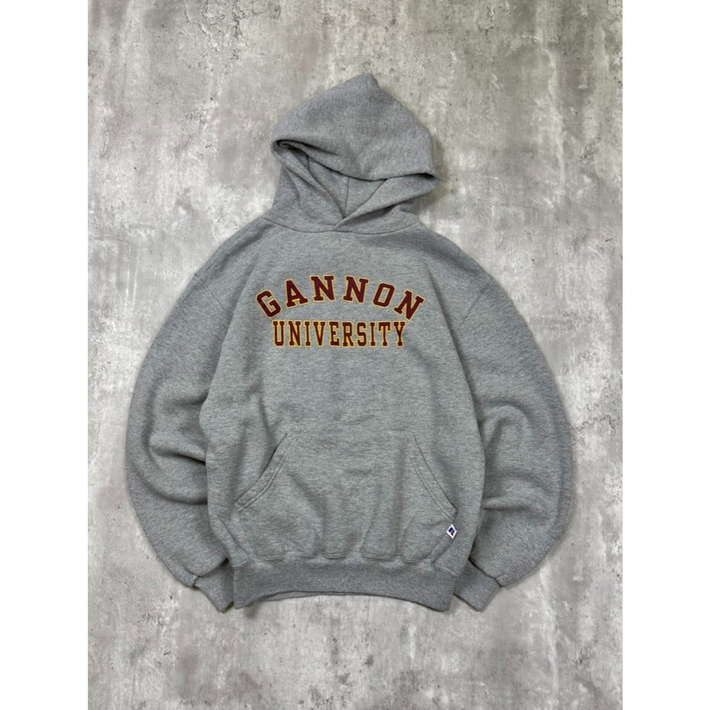 Vintage Gannon University NCAA Arc Spellout Hooded Sweatshirt Size Small
